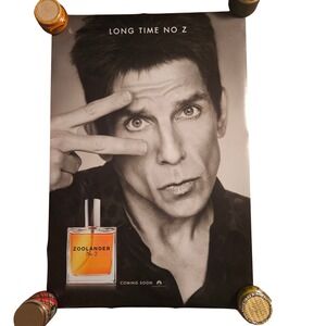 Zoolander 2 2016 Original Promo Movie Poster 27x40 Ben Stiller Owen Wilson DS